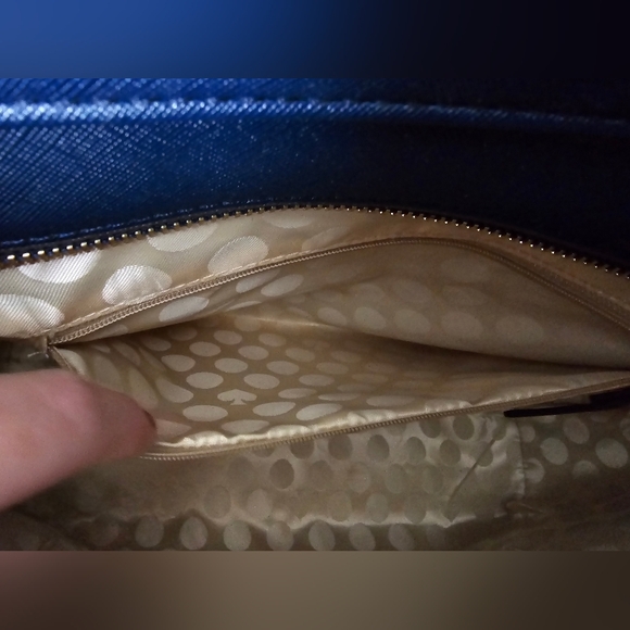 Gorgeous Kate Spade Tote Purse, Navy Blue - Picture 9 of 15